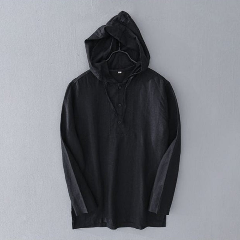 PULL À CAPUCHE EN LIN VIVA