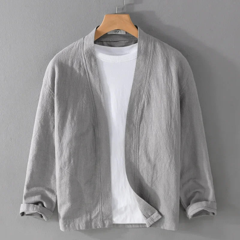 CARDIGAN EN LIN AERO