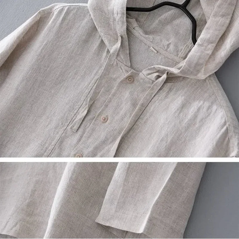 PULL À CAPUCHE EN LIN VIVA