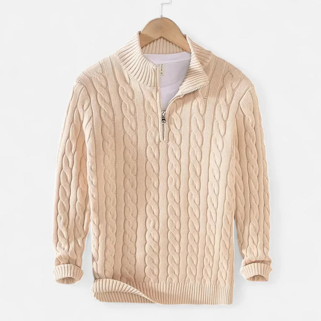 Pull Torsadé avec Zip