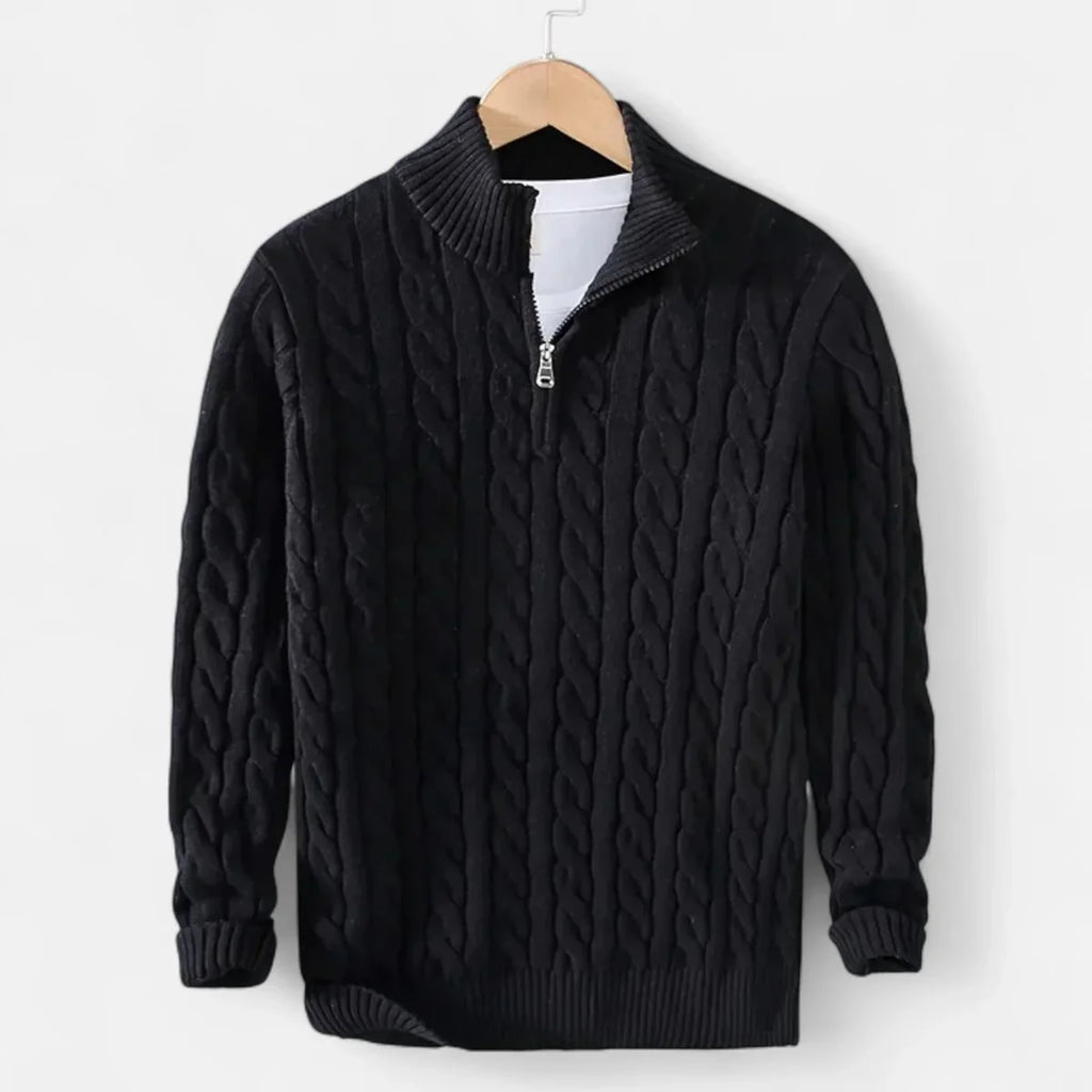 Pull Torsadé avec Zip