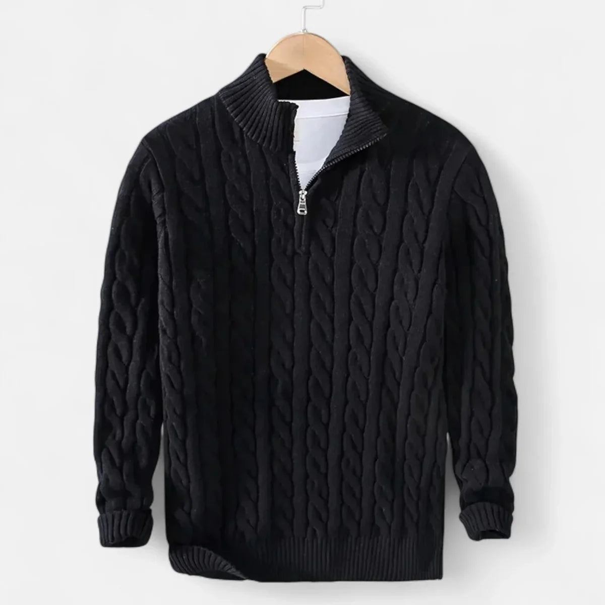 Pull Torsadé avec Zip