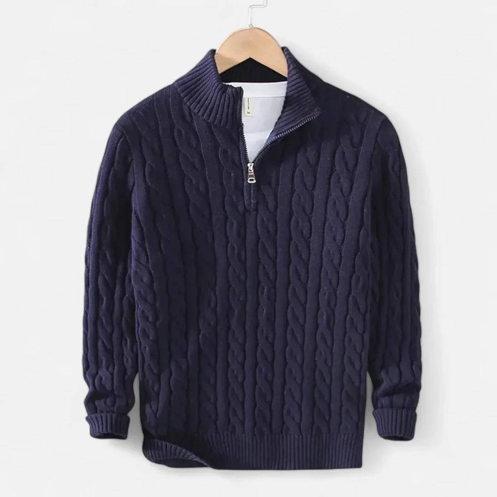 Pull Torsadé avec Zip