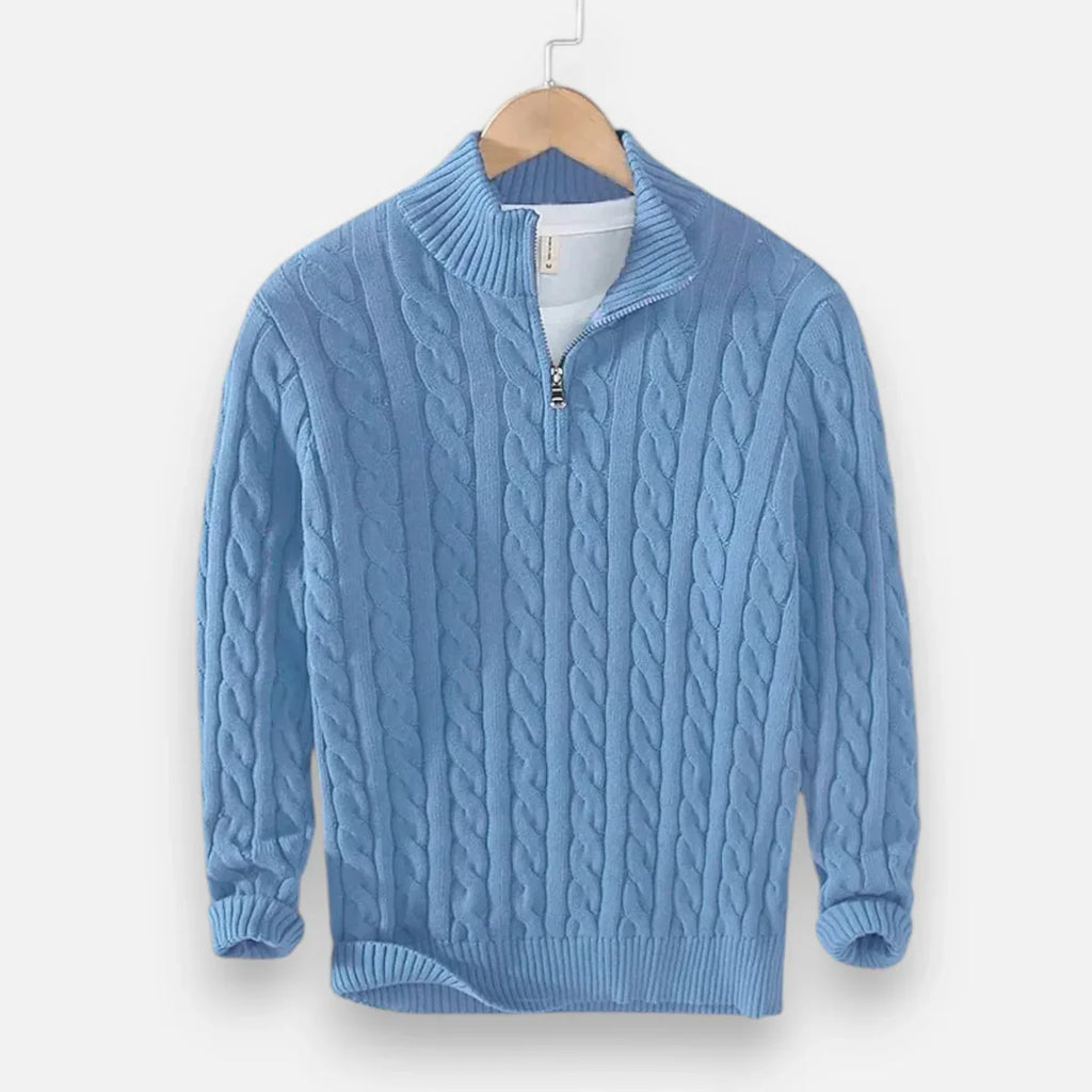 Pull Torsadé avec Zip