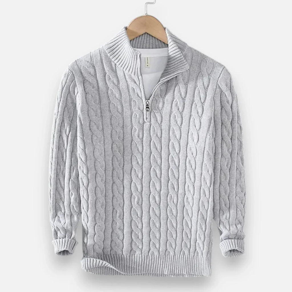 Pull Torsadé avec Zip