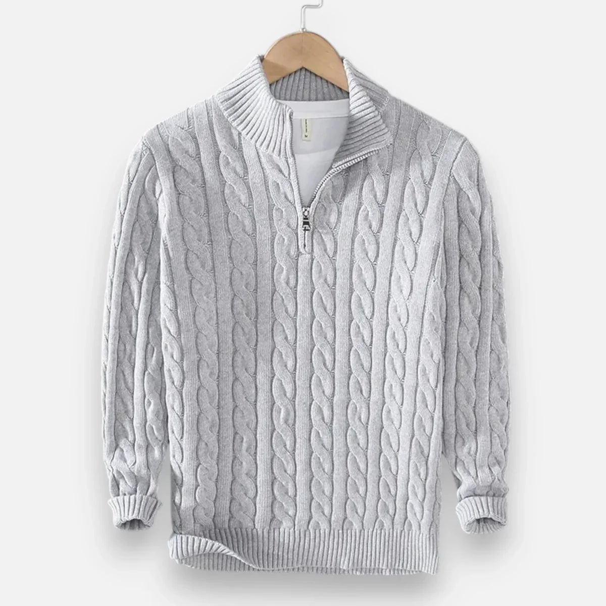 Pull Torsadé avec Zip