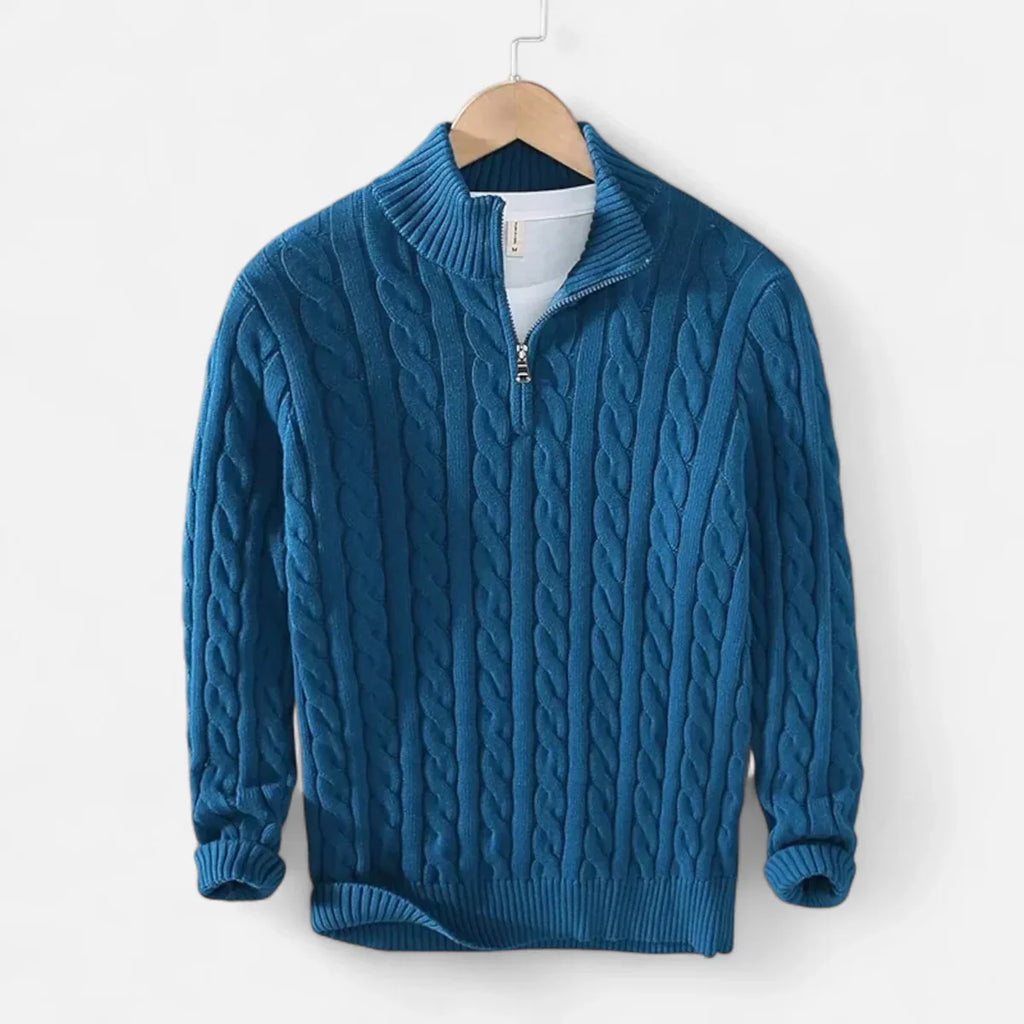 Pull Torsadé avec Zip